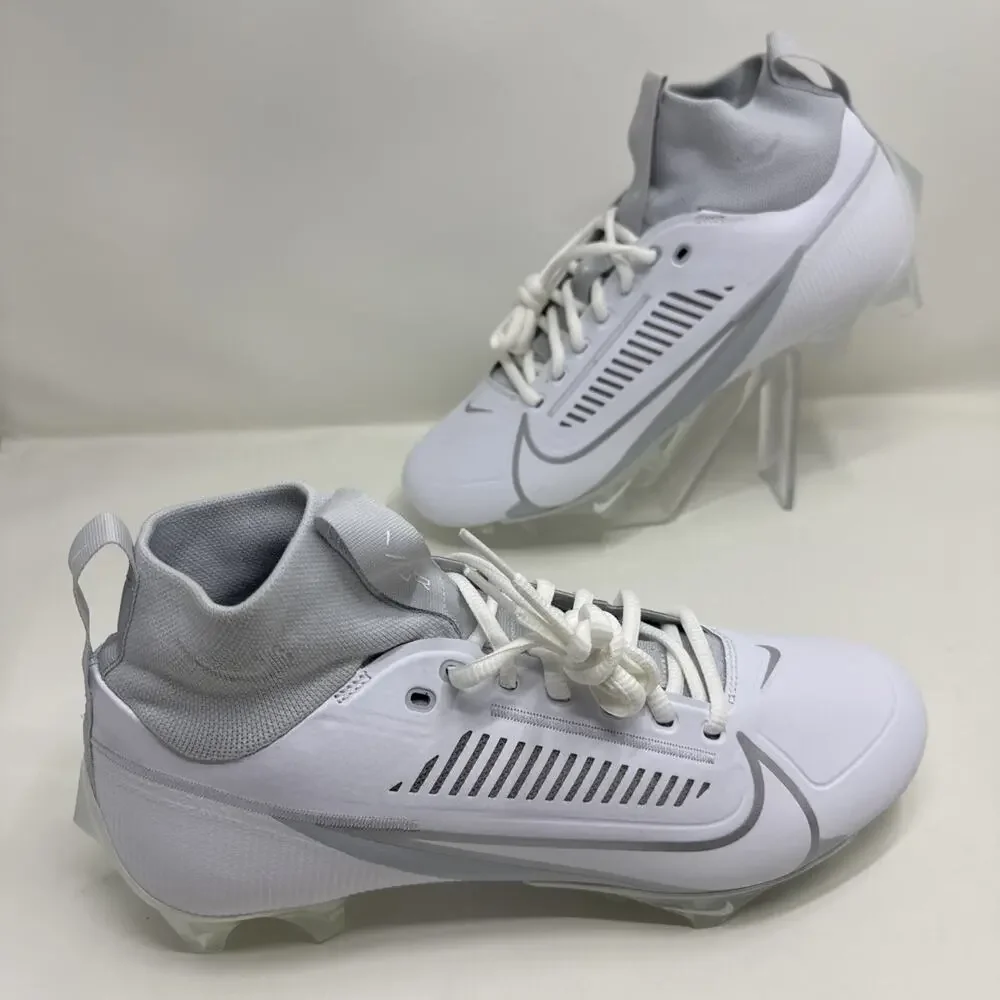 Nike Vapor Edge Pro 360 2 Football White Metallic Silver Mens Sz 13.5 DA5456-100
